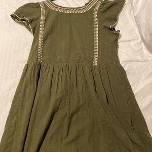 LOFT sage green dress size Small